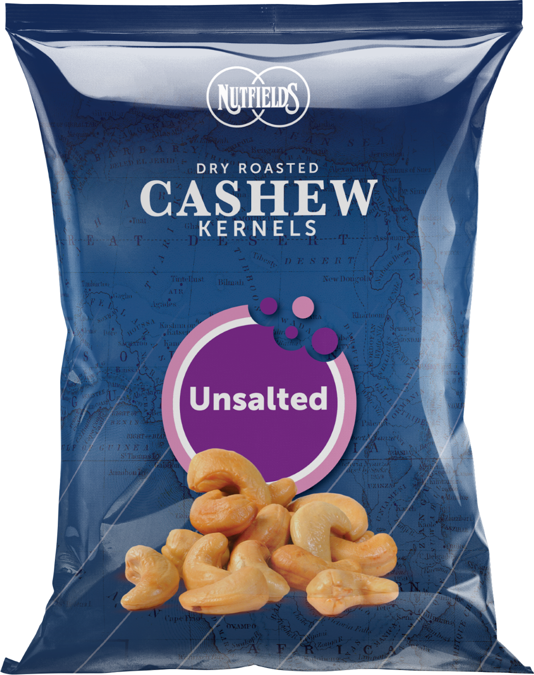 NUTFIELDS CASHEW ROASTED & UNSALTED 500G